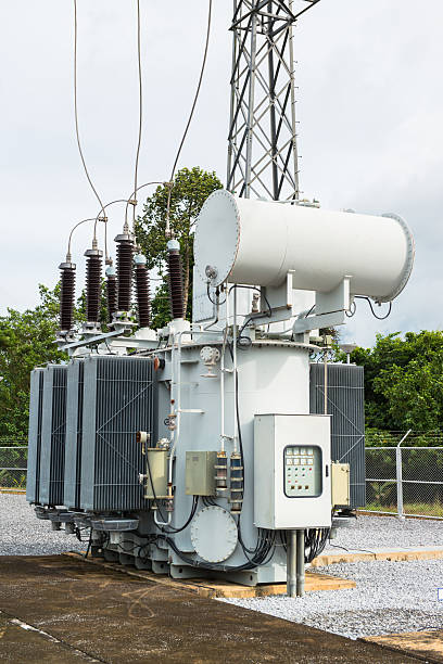 istock Transformer station and the high voltage electric pole 179626915