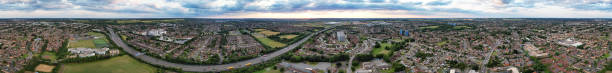 istock Ultra Wide Panoramic view of British Town 1796293436