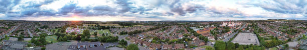 istock Ultra Wide Panoramic view of British Town 1796295096