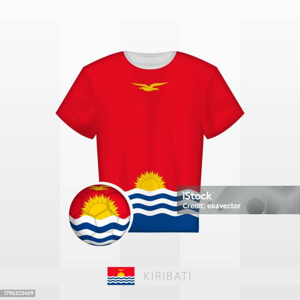 Kiribati T-Shirt Sport/Soccer Jersey Tee Flag Football Kiribati T-Shirt Sport/Soccer Jersey Tee Flag Football