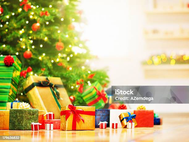 Christmas Morning Stock Photo - Download Image Now - Advent, Box - Container, Bright