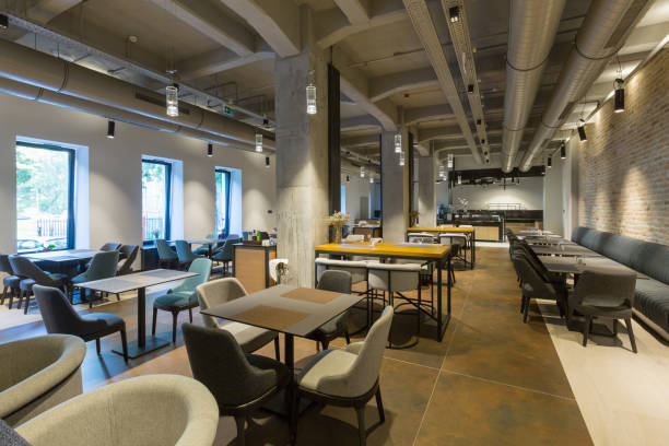 istock Interior of a hotel lounge restaurant 1796380726