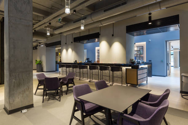 istock Interior of a hotel lounge restaurant 1796381281