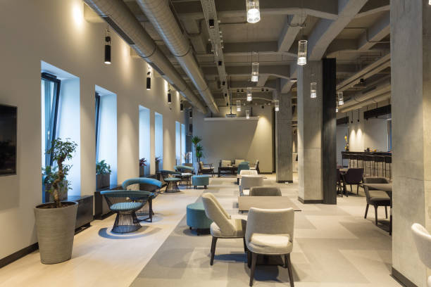 istock Interior of a hotel lounge restaurant 1796381282