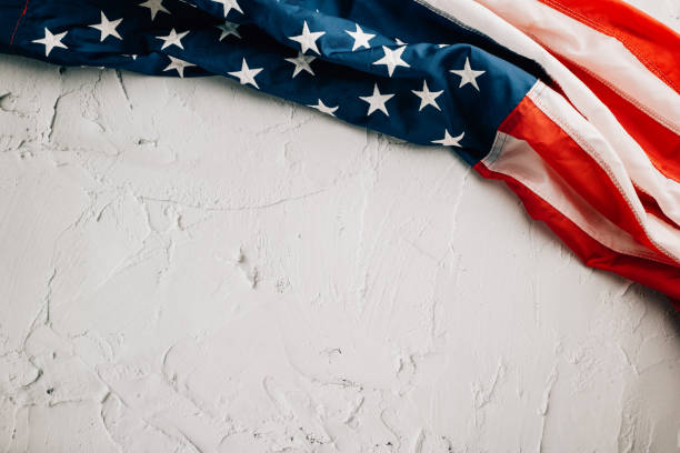 istock A vintage American flag on Veteran's Day 1796421799