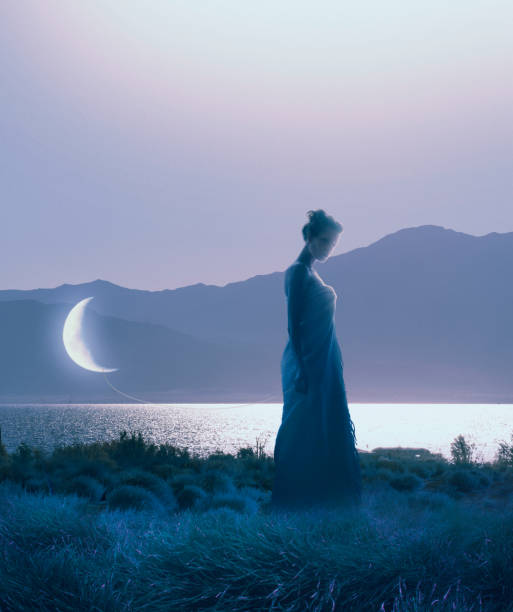 istock young woman with moon 1796435984