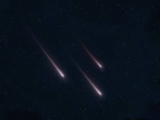 istock Meteor trails in the sky, beautiful star rain. 1796469506