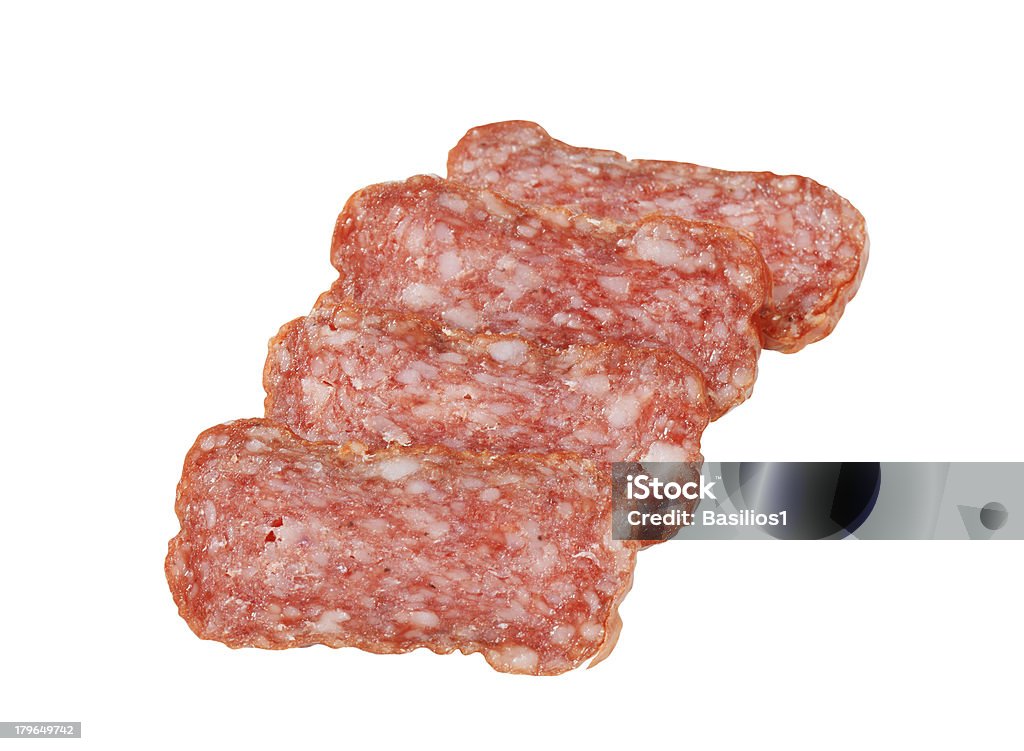 Rebanadas de salami - Foto de stock de Alimento libre de derechos