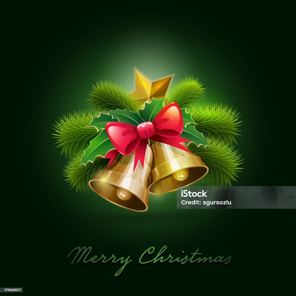 Christmas bells Christmas bells vector illustration. Branch - Plant Part stock vector