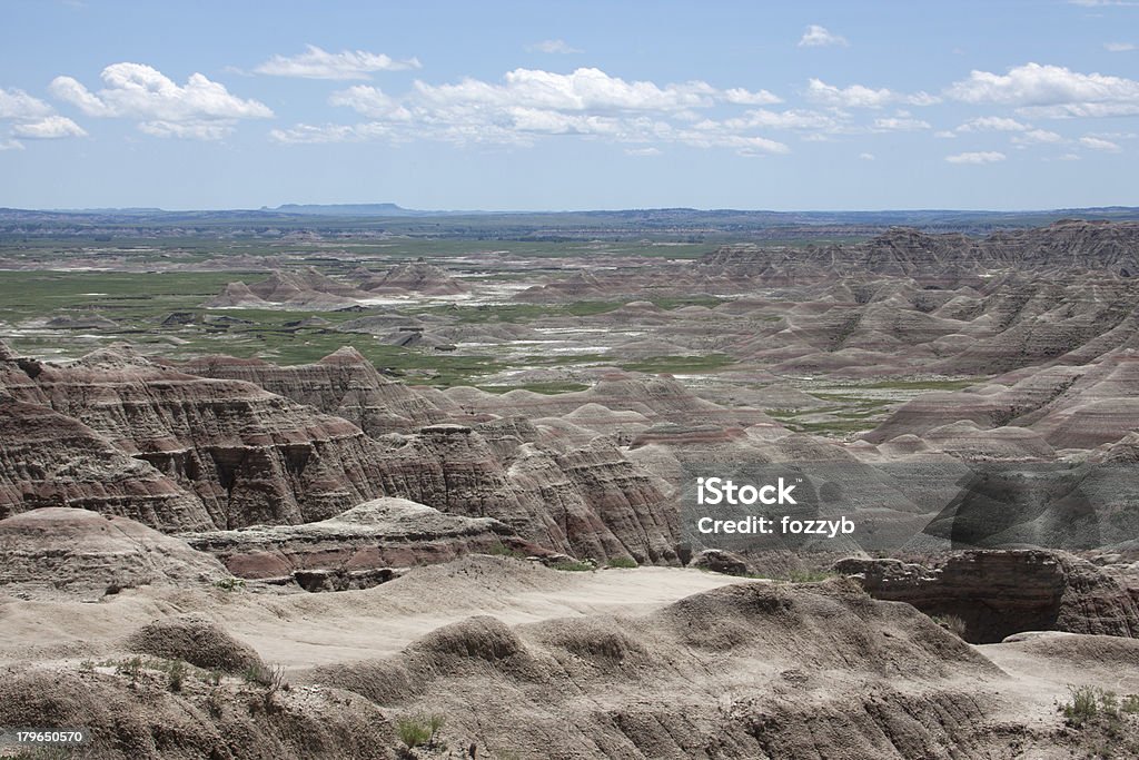 The Badlands The badlands in South Dakota. Badlands Stock Photo