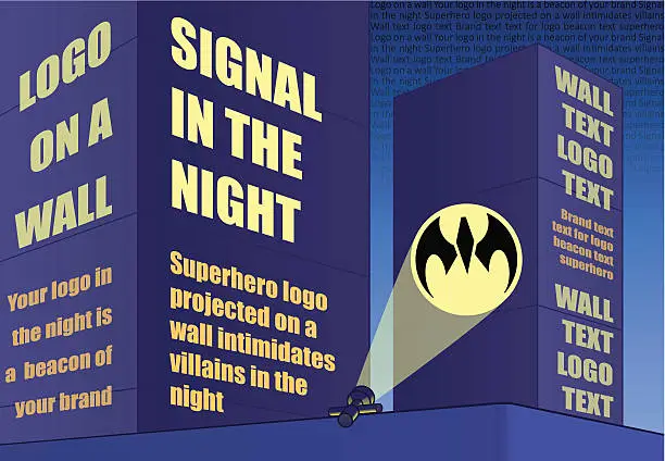 Vector illustration of Signal in the Night