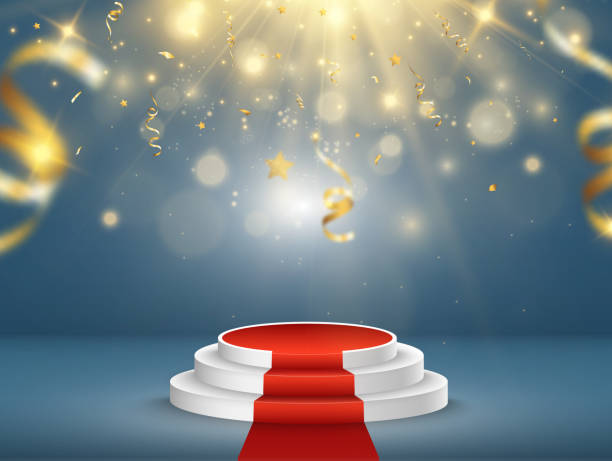 istock Vector illustration for award winners. Pedestal or platform for honoring prize winners. 1796508076