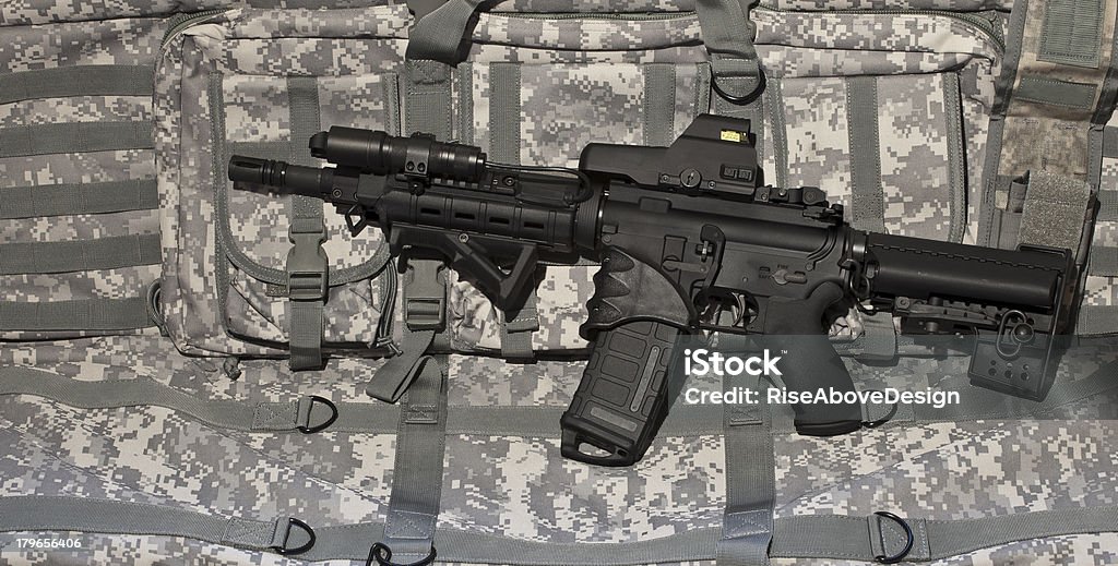 AR15 M4 Tactical Gewehr - Lizenzfrei AR-15 Stock-Foto