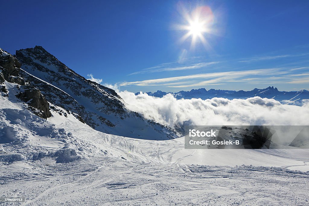 French Alps, Val Thorens European Alps Stock Photo