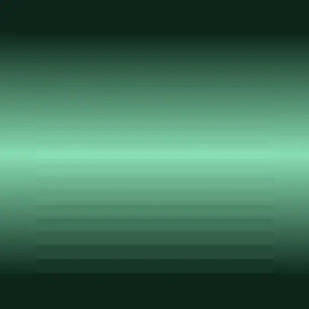 Vector illustration of Abstract green gradient background with horizontal lines.