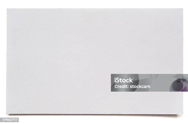 Blanco En Blanco Tarjeta De Índice De Tarjetas Foto de stock y más banco de imágenes de Artículo de papelería - Artículo de papelería, Blanco - Color, Carta - Documento