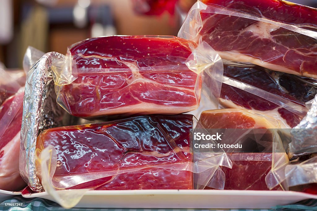 Highland ham Highland ham packed to plugs to the emptiness Vacuum Packed Stock Photo