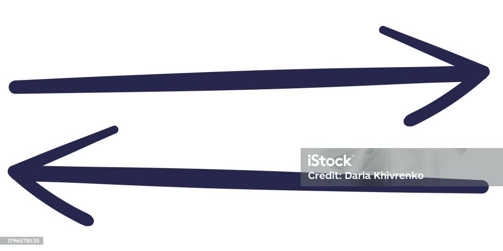 Arrow Left Element Black Arrow Pointing Right And Left Double Arrows Shape Element Stock ...