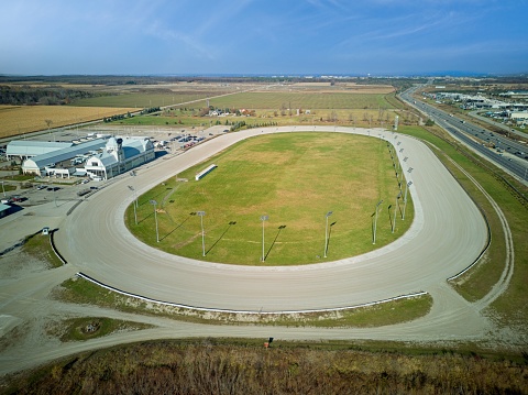 Image is intended for editorial use -  Georgian Downs Horse Track and Casino in Innisfil, Ontario, Canada