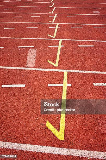 Started Running Track Stock Photo - Download Image Now - Athlete, Characters, Competition