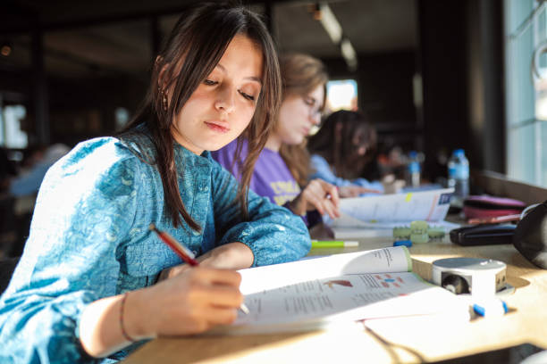 istock Successful Students Studying in Class, Education, Back To School, Exam Preparations, University Campus, Studying in the Library 1796601269