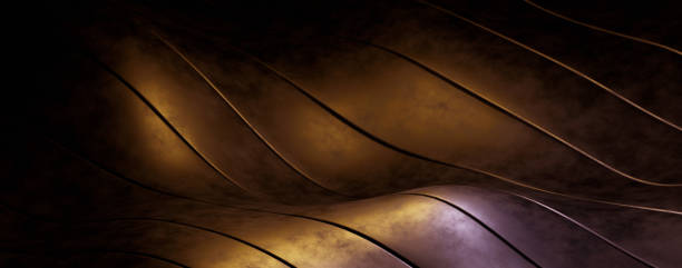 istock Imaginative Abstract Metallic Wave Design Vivid Banner Background 1796620537