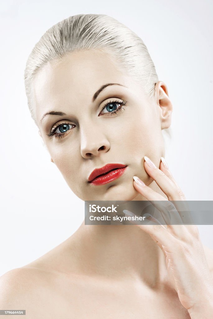 Natural beauty. Portrait of a young sensual woman. Adult Stock Photo