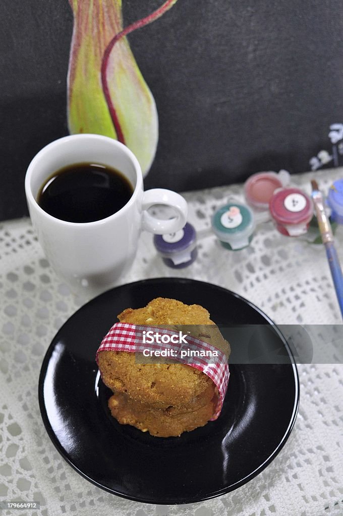 Café e biscoito - Foto de stock de Bebida quente royalty-free