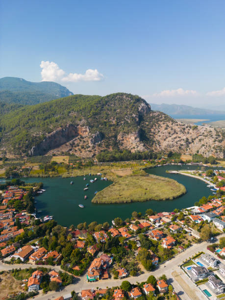 istock Dalyan River Drone Video, Aegean Sea Ortaca, Mugla Turkey 1796738902