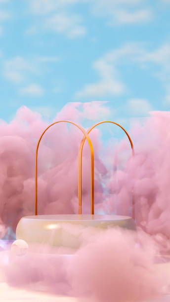 istock Podium stand scene for product placement 1796749695