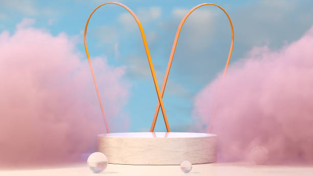 istock Podium stand scene for product placement 1796749698