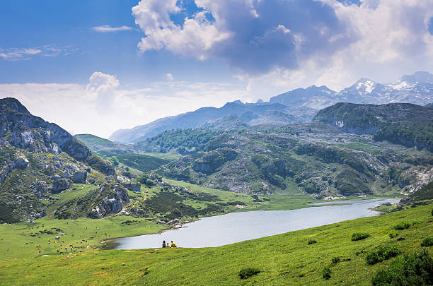 Lakes of Covadonta stock photo