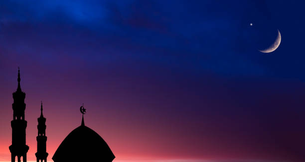 istock Mosque Dome Scescent Moon Star Sky Night Israa Mecca Mohammed Ramadan Isra Sheikh Ramadan Grand Uae Arab Islamic Emirates Architecture Mubarak Zayed Kareem Greeting Abu Eid Uae Masjid Ramadhan. 1796753396