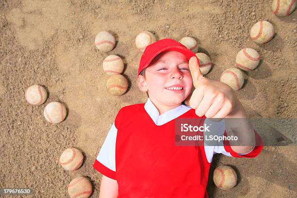 Baseball Positive Boy Lay Ball Stock Photo - Download Image Now - Baseball - Sport, Baseball Uniform, Boys