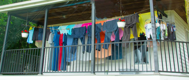istock Clothes Drying on the front pourch- Amish County- Northern Indiana 1796768944