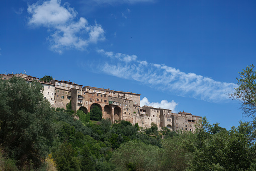 View of Amelia, historic city in Terni province, Umbria, Italy