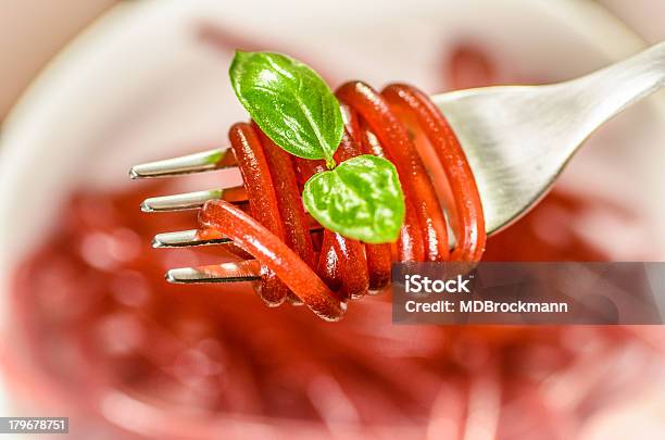Photo libre de droit de Spaghetti Temps banque d'images et plus d'images libres de droit de Aliment - Aliment, Basilic, Couleur verte