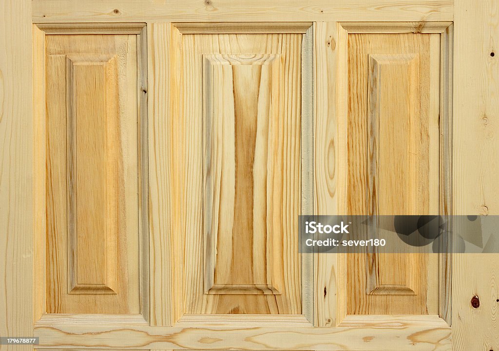 Puerta de madera de fragmentos hecho conífera - Foto de stock de Amarillo - Color libre de derechos
