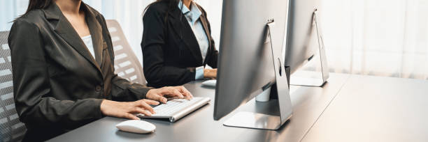 istock Professional business people working on computer in office. Prodigy 1796790245