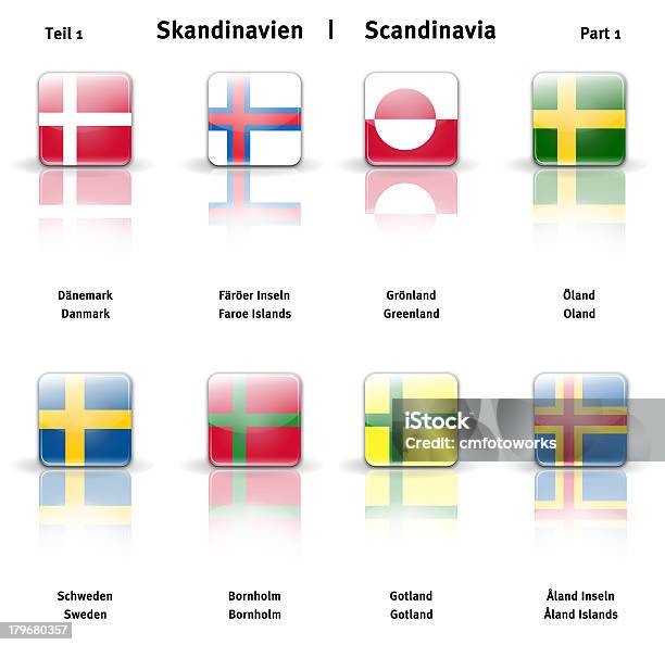 Glänzende Symbole Skandinavien Stockfoto und mehr Bilder von Abzeichen - Abzeichen, Europa - Kontinent, Filmstudio