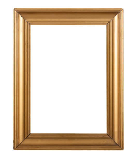 istock Empty wooden photo frame on white background 1796803920