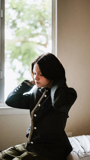 istock Transgender non-binary teenager getting dressed and ready 1796813237