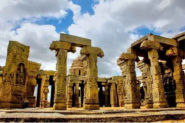 The Lepakshi temple situated in Anantapur district of Andhra Pradesh (South India), is also known as Veerabhadra temple. The architecture of the temple reflects the Vijayanagar style and is located 480 km from Hyderabad. The architectural beauty of the temple is unparalleled with fine carving arts. 