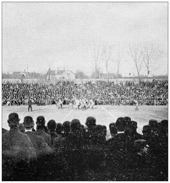 Antique image of Hampden County, Massachusetts: Springfield, American football game
