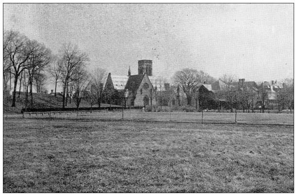 istock Antique image of Hampden County, Massachusetts: Springfield, Memorial Church 1796867055