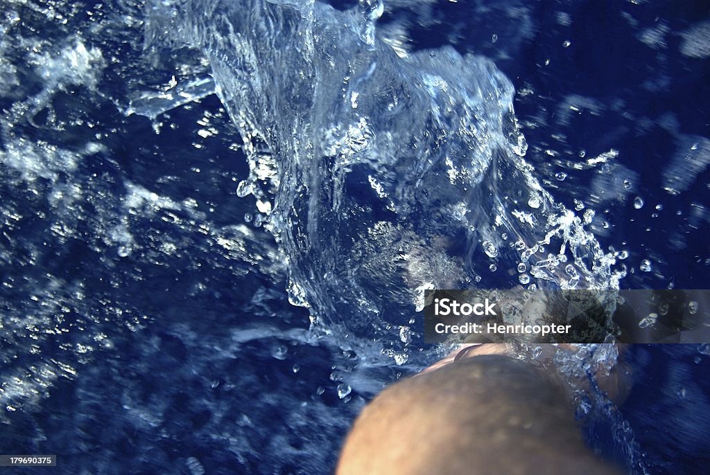 Foot in the water My foot in the corsican sea Activity Stock Photo