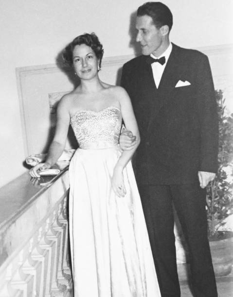 istock Happy Couple enjoying party in 1950. 1796907507