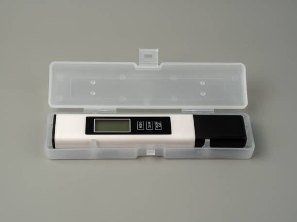 istock Water quality tester on a gray background. 1796909668