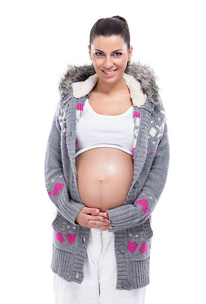 istock Young pregnant lady in sweater 179691704