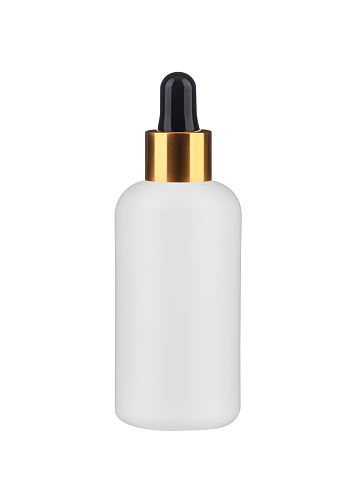 3d perfume bottle on white background